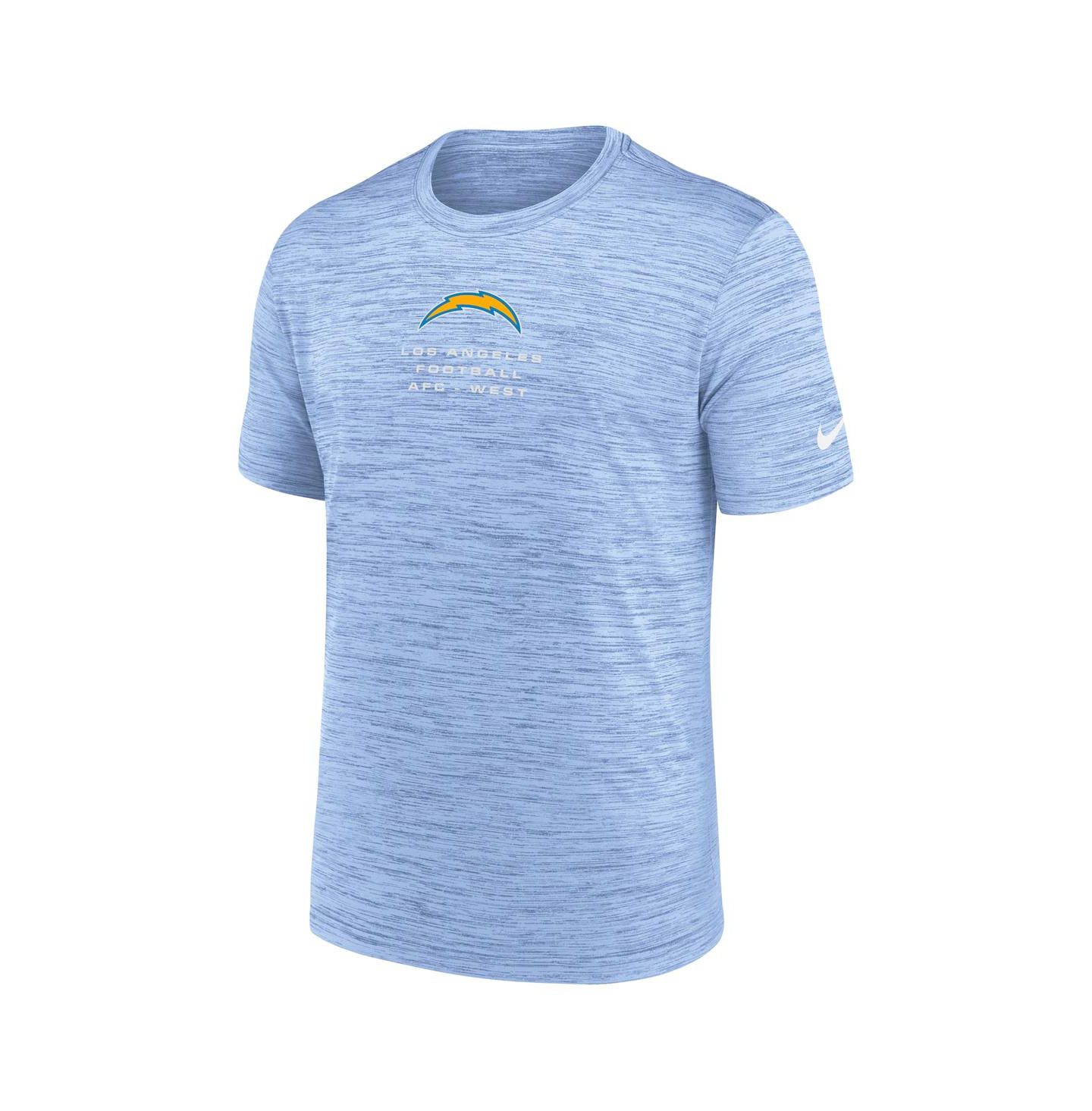 Мужская футболка Nike Powder Blue Los Angeles Chargers Velocity Ball Carrier Dri-FIT — фото 2