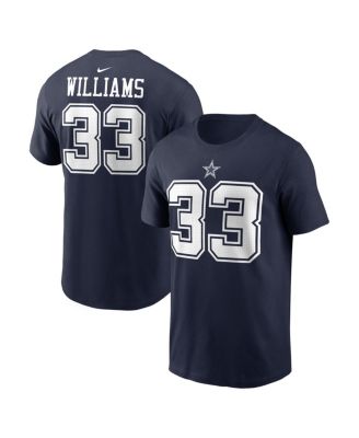Men's Javonte Williams Navy Dallas Cowboys Name & Number T-Shirt