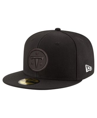 Men's Black Tennessee Titans Black on Black 59FIFTY Fitted Hat
