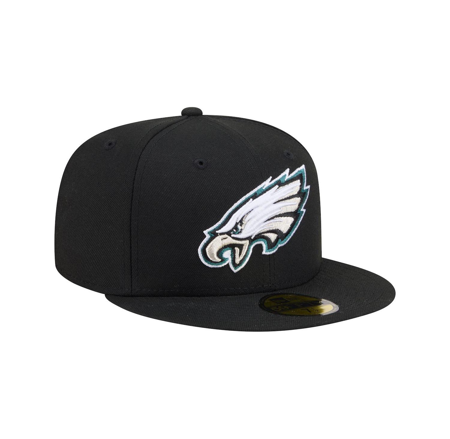 Men's Black Philadelphia Eagles 59FIFTY Fitted Hat