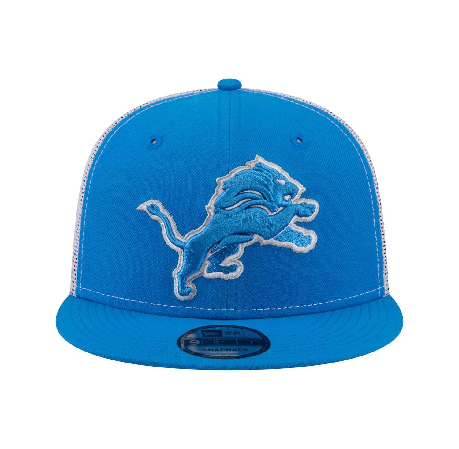 Men's Blue Detroit Lions Core Team 9FIFTY Trucker Snapback Hat