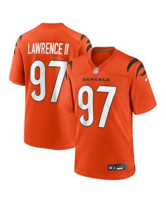 Men's Dexter Lawrence II Orange Cincinnati Bengals Game Jersey