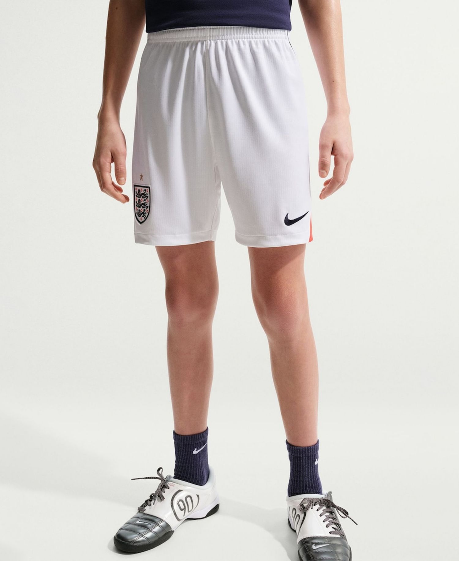 Big Boys and Girls White England National Team 2026 Home Stadium Replica Shorts