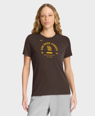 Women's Brown San Diego Padres Authentic Collection Early Work Tri-Blend Dri-FIT T-Shirt