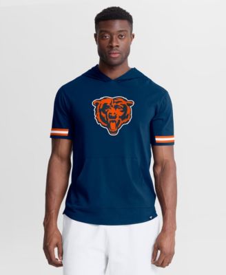 Men's Navy Chicago Bears Optimal Play Short Sleeve Hooded T-Shirt