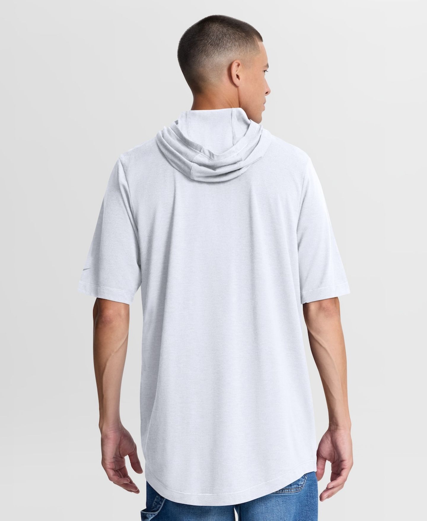 Мужская футболка Nike White Las Vegas Raiders Tri-Blend Hooded — фото 4