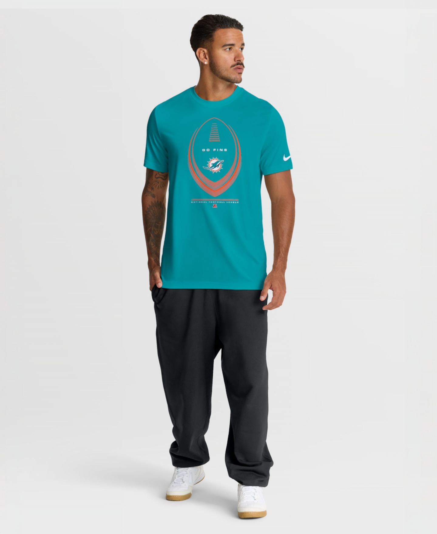 Мужская футболка Nike Aqua Miami Dolphins Legend Icon Dri-FIT — фото 5