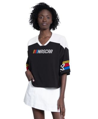 Women's Black NASCAR Dream Team V-Neck Fashion Top