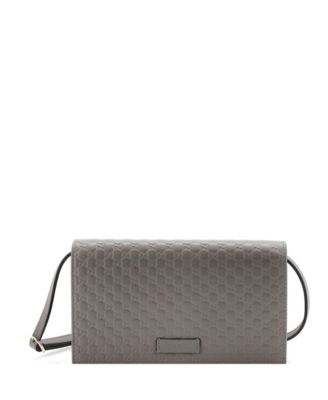 Wallet on Strap Microguccissima Leather