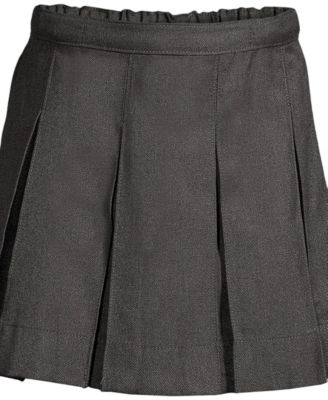 Big Girls Top of Knee Box Pleat Skirt