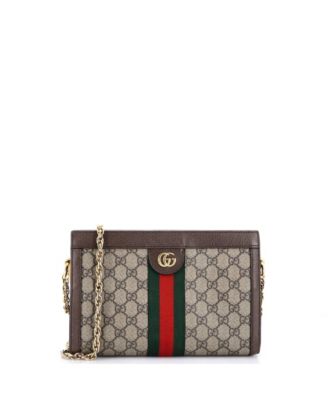 Small Ophidia Chain Shoulder Bag GG Coated Canvas
