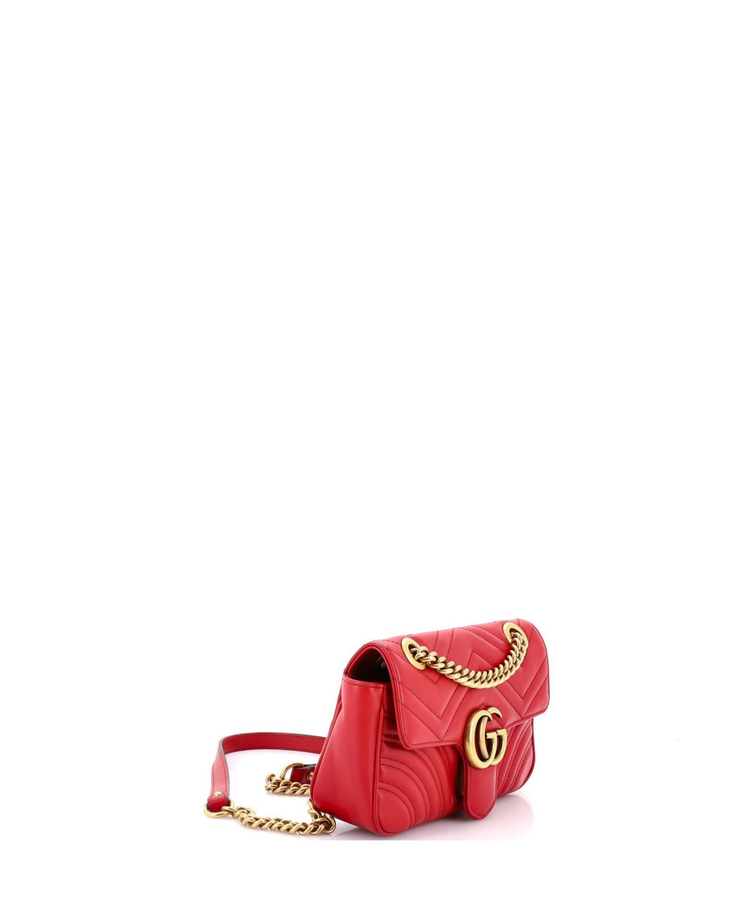 Mini GG Marmont Flap Bag Matelasse Leather