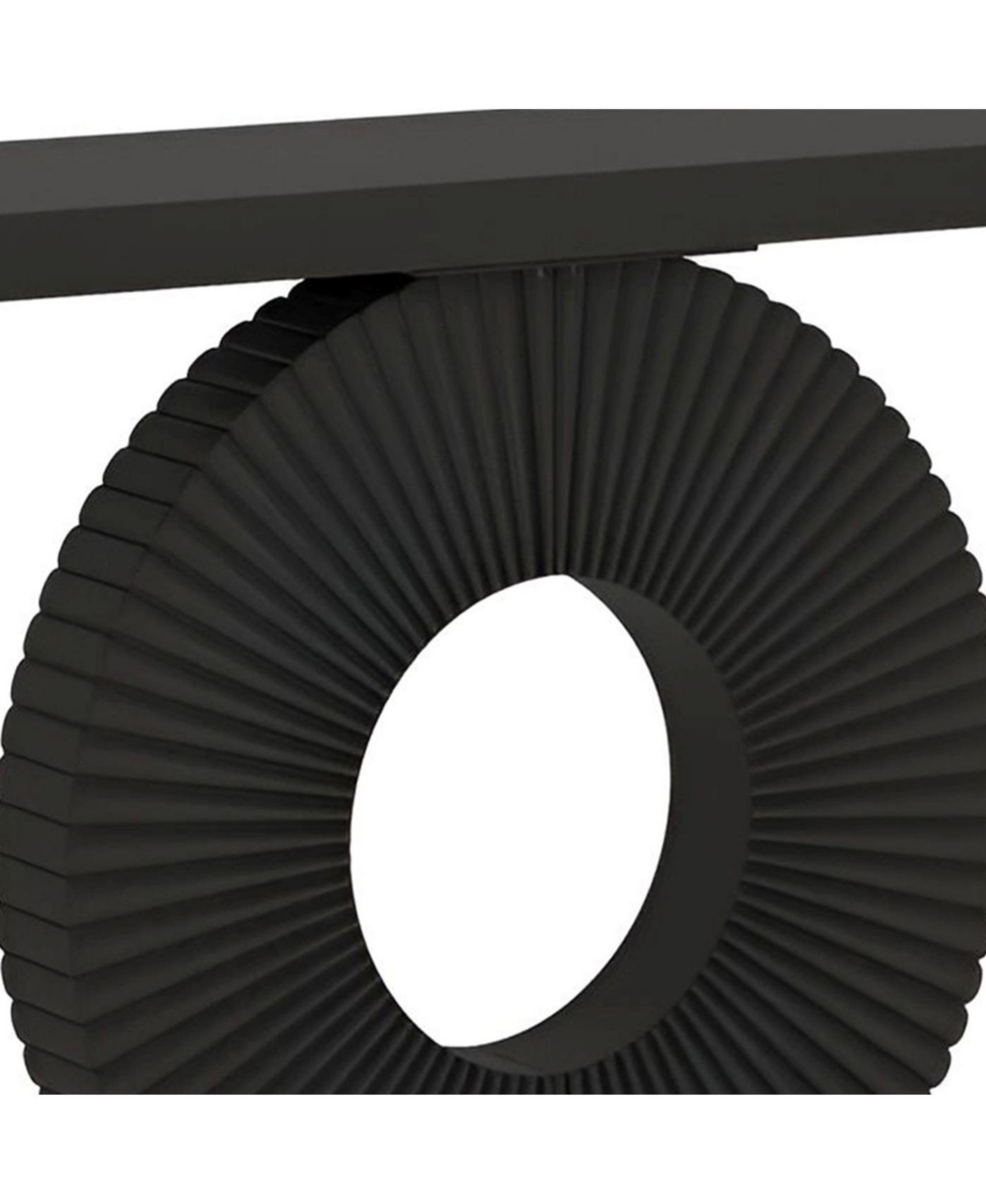 Slickblue Modern Wood Console Table with Geometric Base