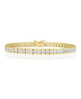 Elegant 4.5mm Channel-Set CZ Bracelet