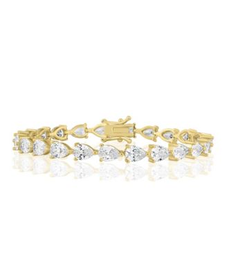Radiant Pearshaped CZ Tennis Bracelet