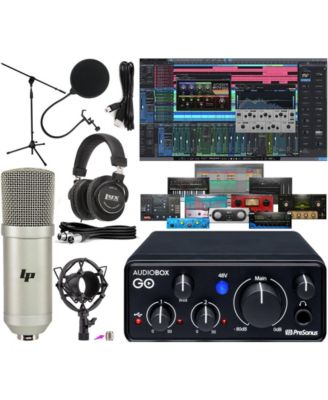 AudioBox GO USB-C Recording Bundle - Interface, Condenser Mic, Headphones & Software
