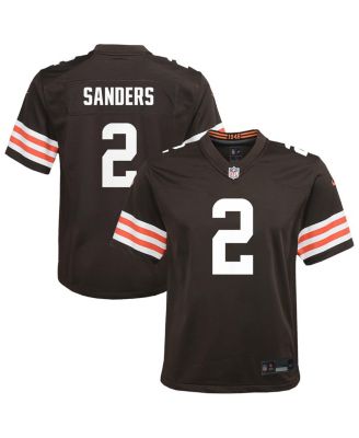 Big Boys and Girls Shedeur Sanders Brown Cleveland Browns Game Jersey