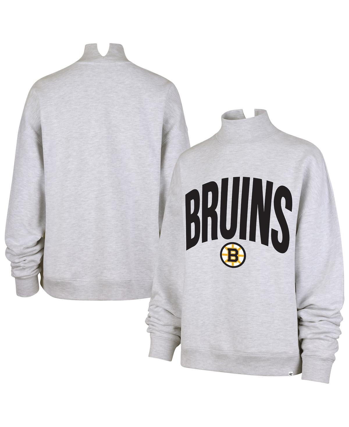 '47 Brand Women's Heather Gray Boston Bruins Subtle Muse Sweatshirt - Heather Gray