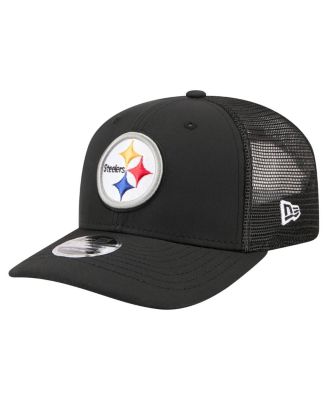 Men's Black Pittsburgh Steelers 9SEVENTY Trucker Adjustable Hat