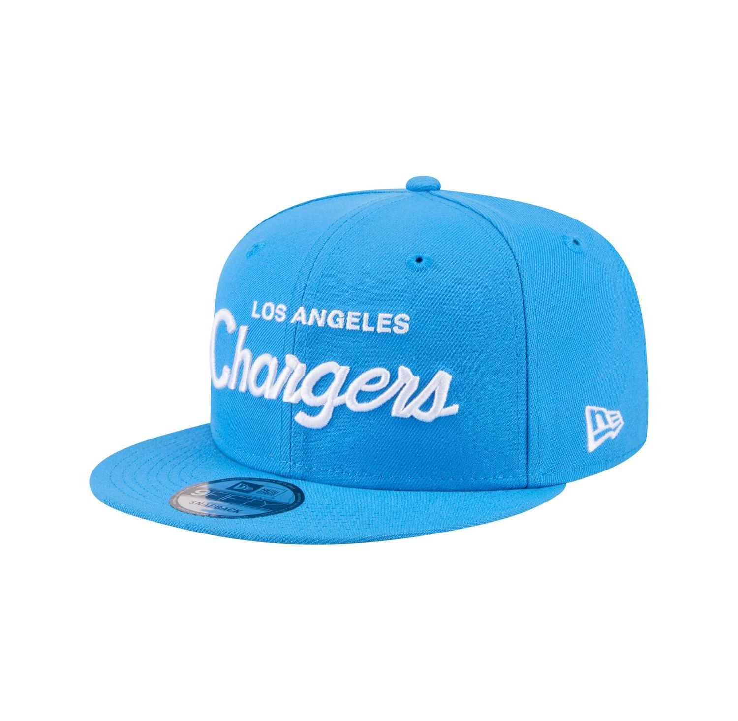 Men's Powder Blue Los Angeles Chargers Core Team Script 9FIFTY Snapback Hat