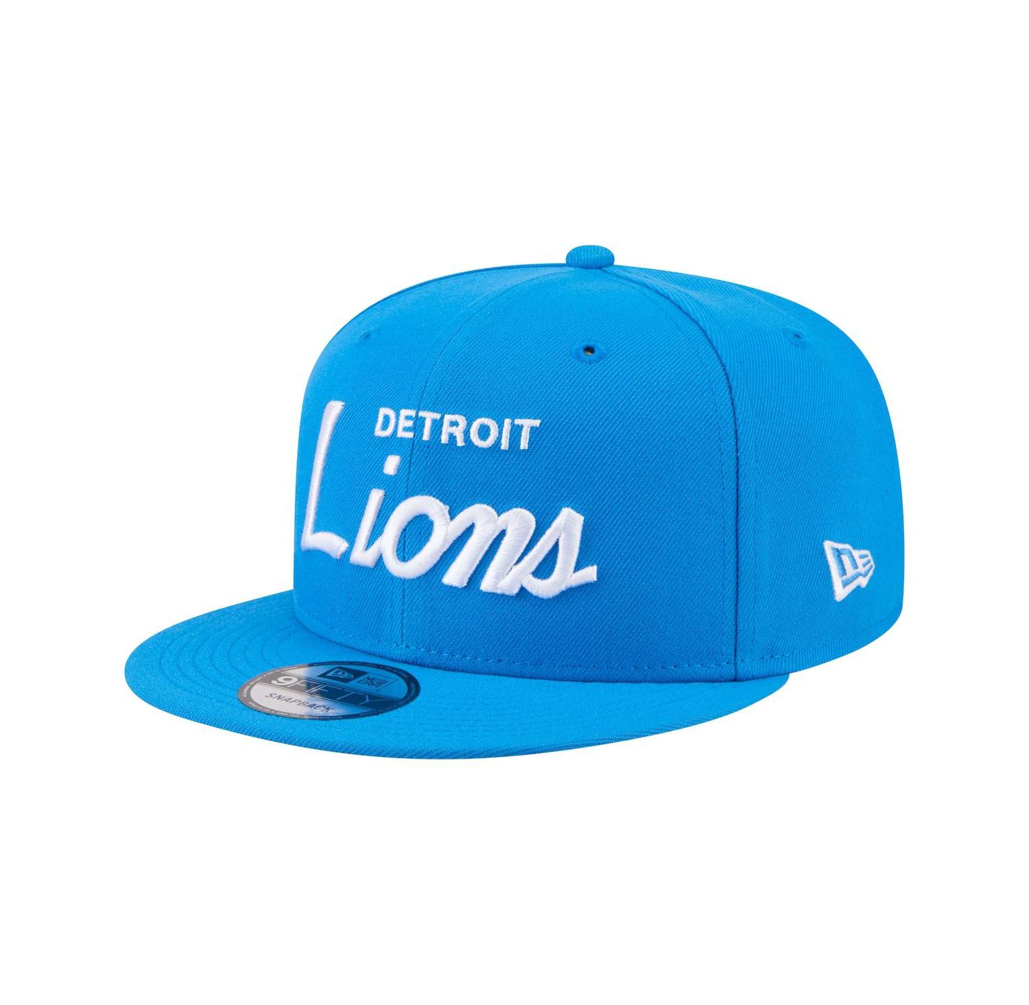 Men's Blue Detroit Lions Core Team Script 9FIFTY Snapback Hat