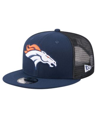Men's Navy Denver Broncos Core Team 9FIFTY Trucker Snapback Hat