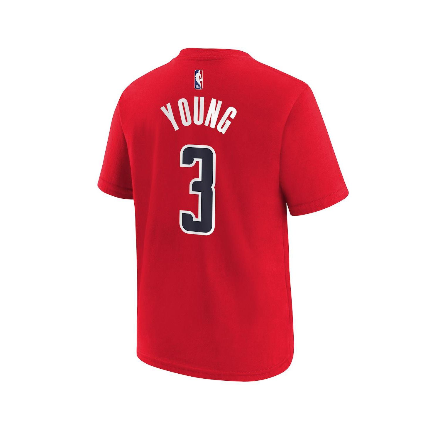 Big Boys and Girls Trae Young Red Washington Wizards 2026 Name & Number T-Shirt