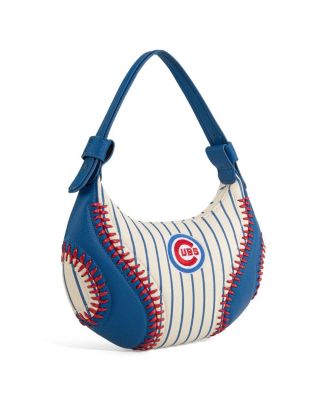 Chicago Cubs White Shoulder Hobo Bag