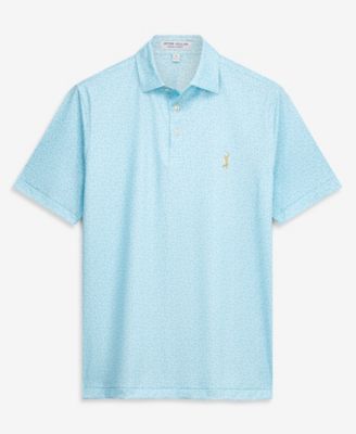 Men's Aqua THE PLAYERS Jellyfish Performance Jersey Polo Shirt