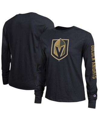 Women's Black Vegas Golden Knights 2-Hit Long Sleeve T-Shirt