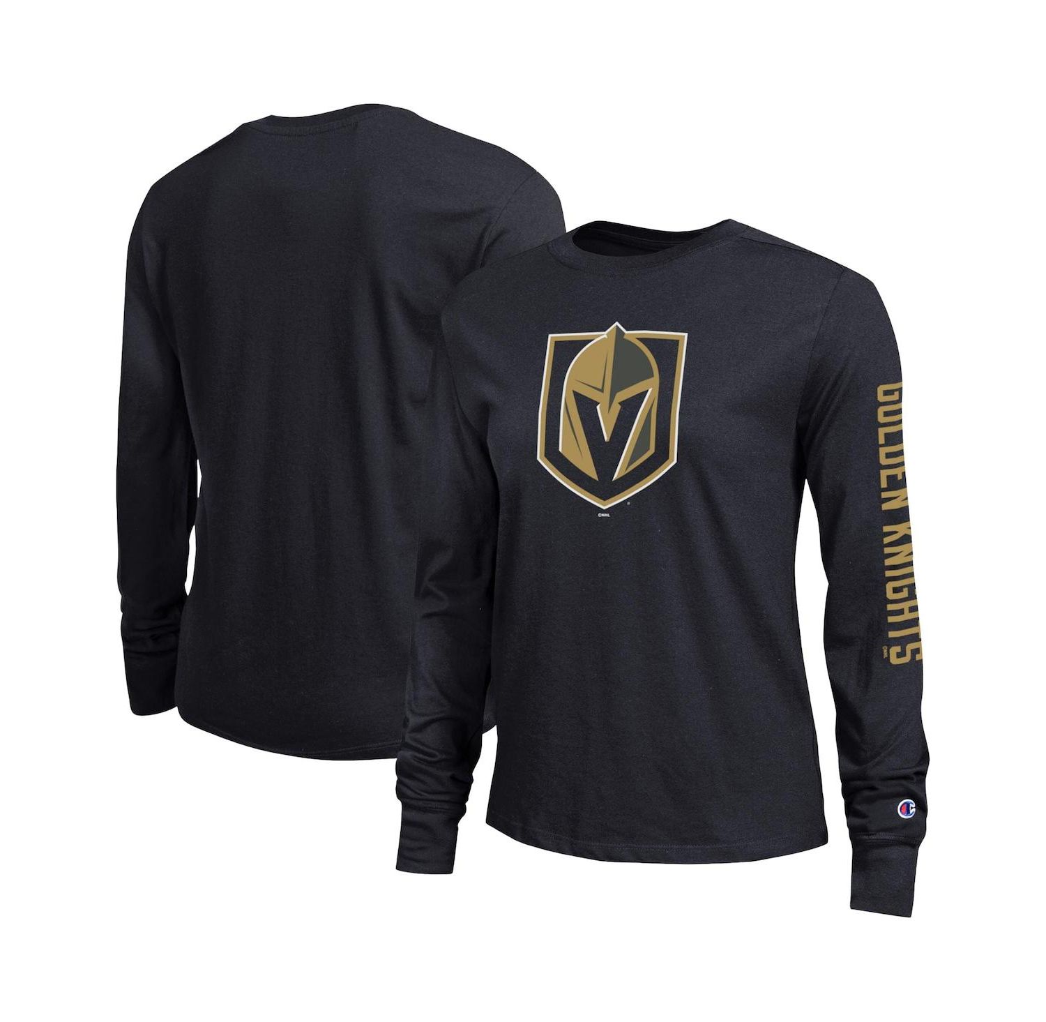 Women's Black Vegas Golden Knights 2-Hit Long Sleeve T-Shirt