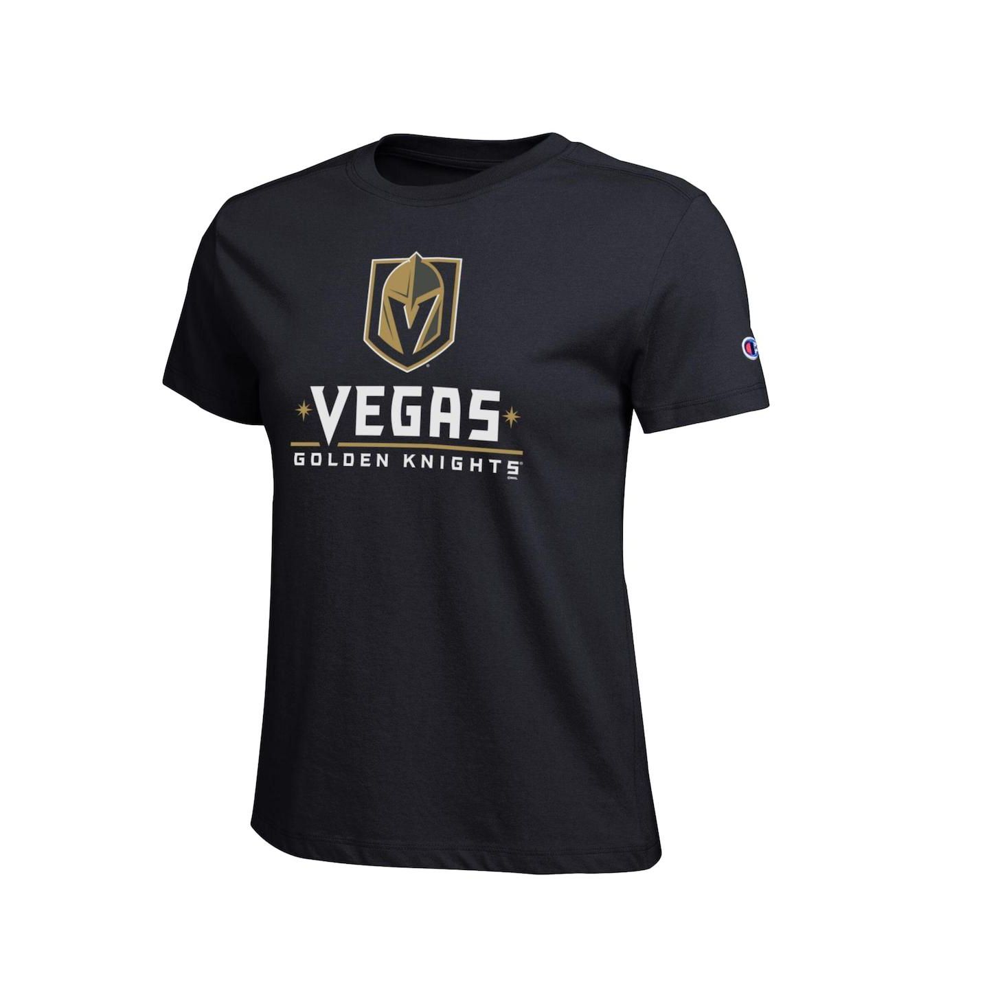 Женская футболка Champion Black Vegas Golden Knights Wordmark Lockup — фото 3