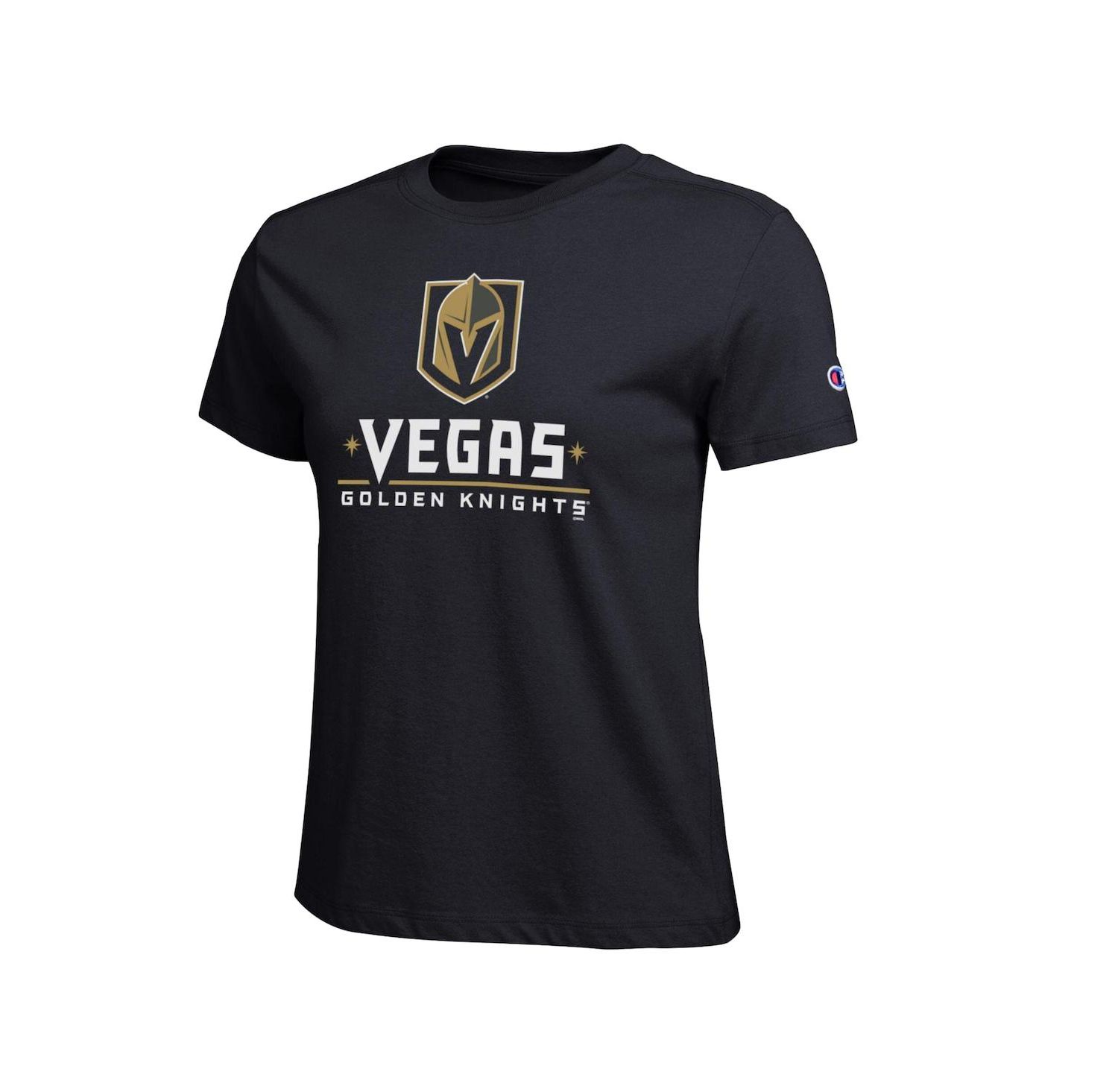 Women's Black Vegas Golden Knights Wordmark Lockup T-Shirt