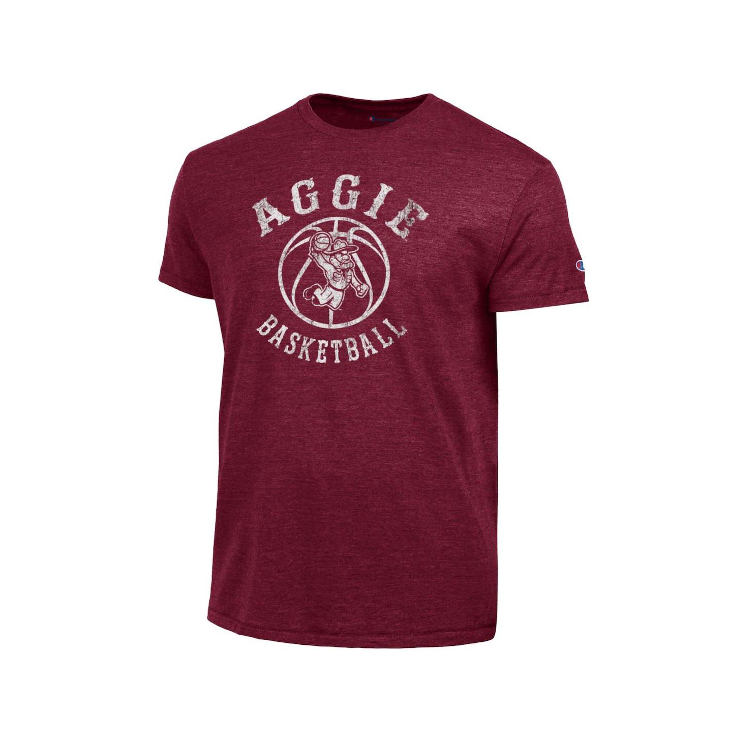 Мужская футболка Champion Maroon Texas A&M Aggies Ol' Sarge Basketball Tri-Blend — фото 2