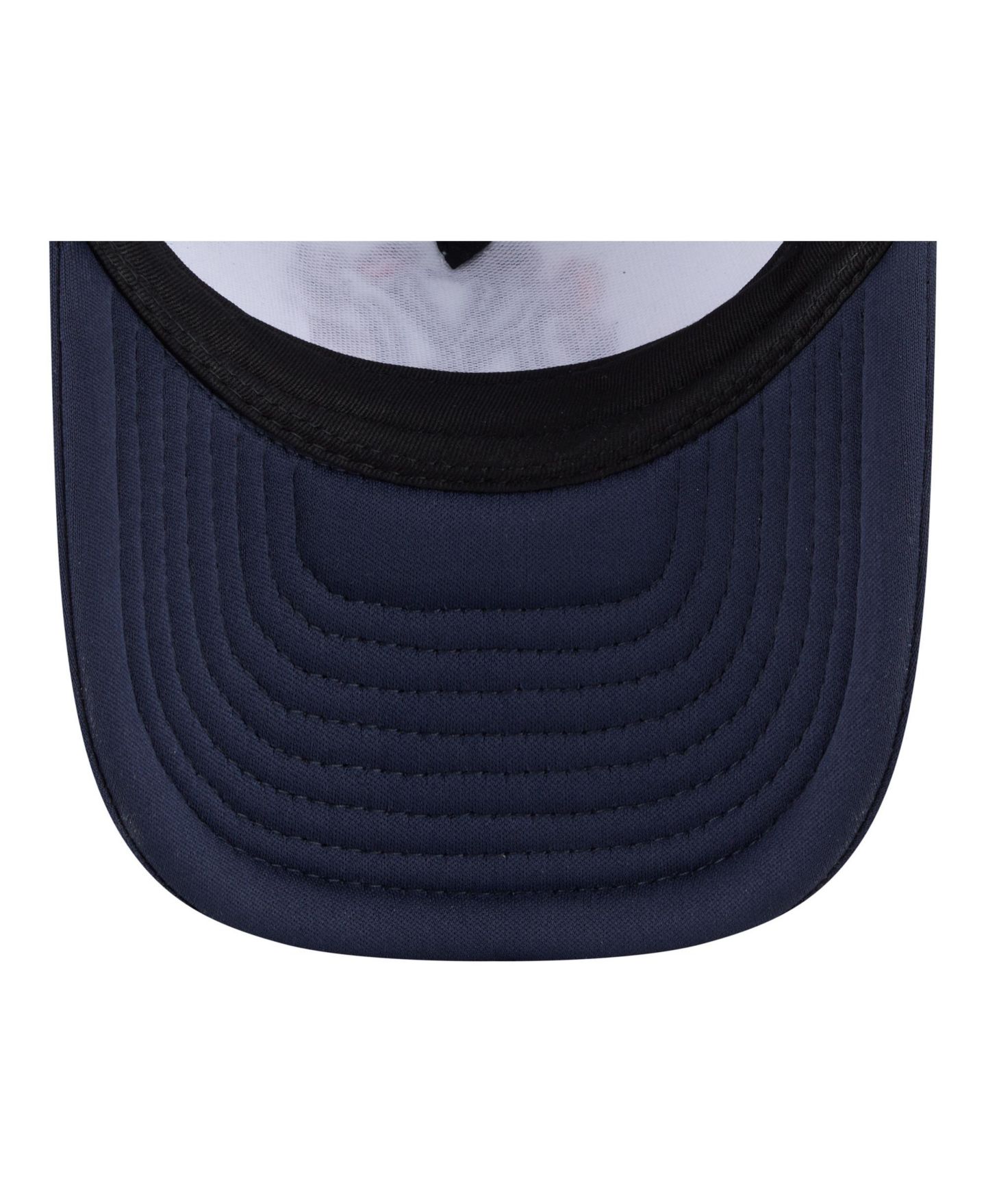 Детская кепка New Era White/Navy New York Yankees Food A-Frame 9FORTY Trucker Adjustable Hat — фото 2