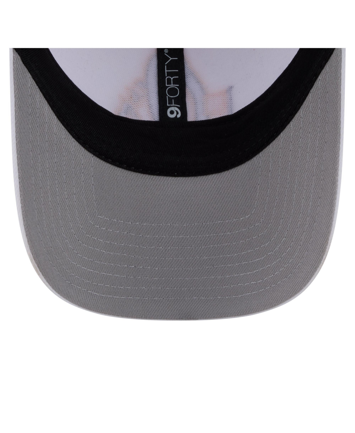 New Era Men's White Baltimore Orioles Flag 9FORTY Trucker Adjustable Hat