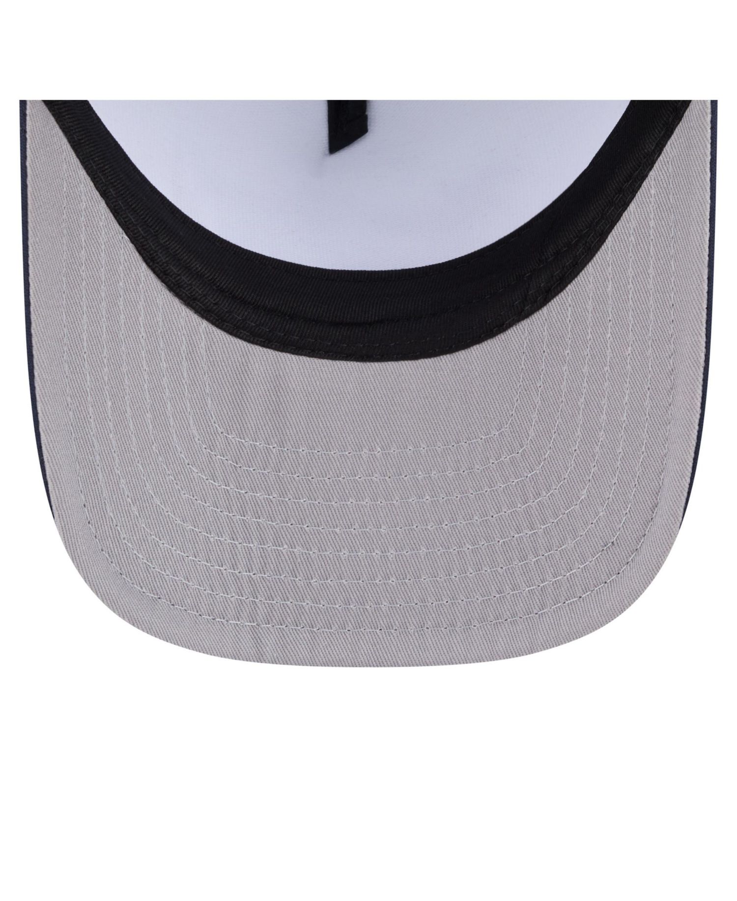 Men's White/Navy New York Yankees Foodie A-Frame 9FIFTY Trucker Snapback Hat