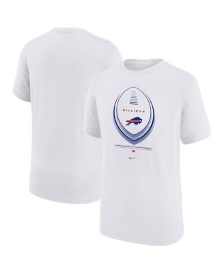 Big Boys and Girls White Buffalo Bills Icon Legend Dri-FIT T-Shirt