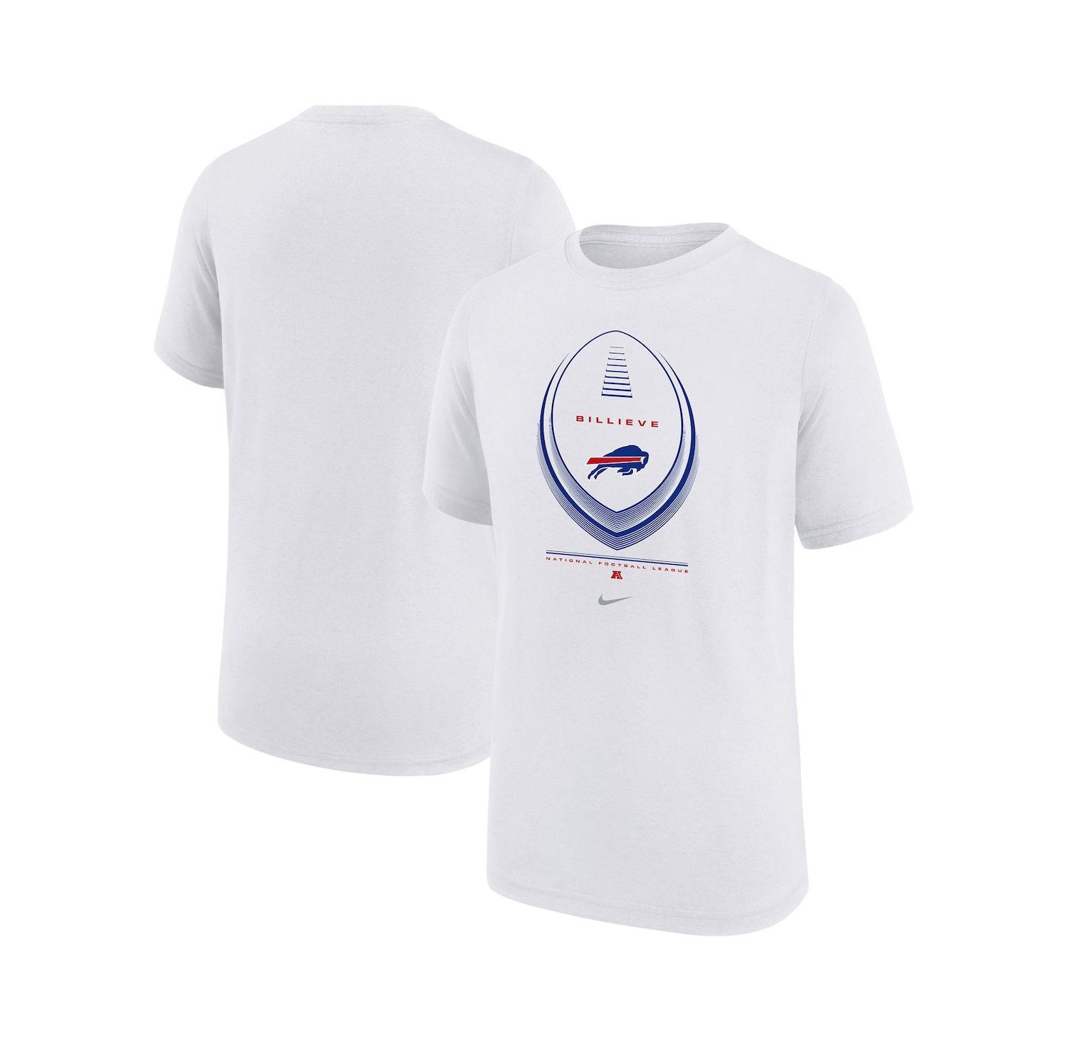 Big Boys and Girls White Buffalo Bills Icon Legend Dri-FIT T-Shirt