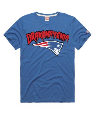 Men's and Women's Drake Maye Royal New England Patriots Drakemayenia Tri-Blend T-Shirt