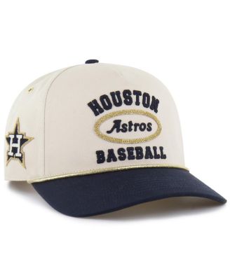 Men's x Natural/Navy Houston Astros Glitter Rope Hitch Adjustable Hat