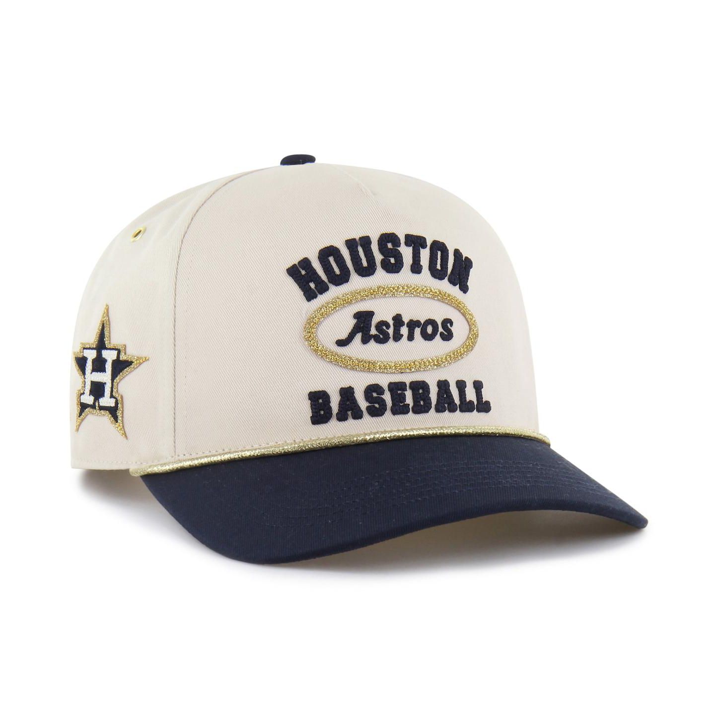 Мужская кепка '47 Brand x Natural/Navy Houston Astros Glitter Rope Hitch Adjustable Hat — фото 1