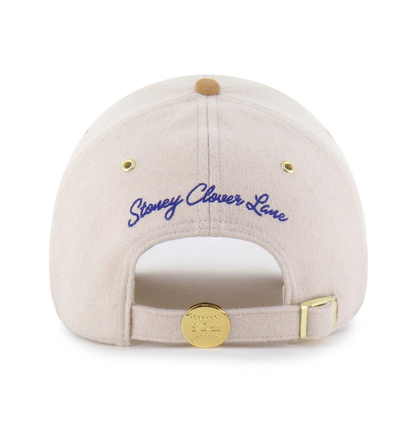 Мужская кепка '47 Brand Stoney Clover Lane x Natural/Tan Chicago Cubs Script Charm Clean Up Adjustable Hat — фото 2