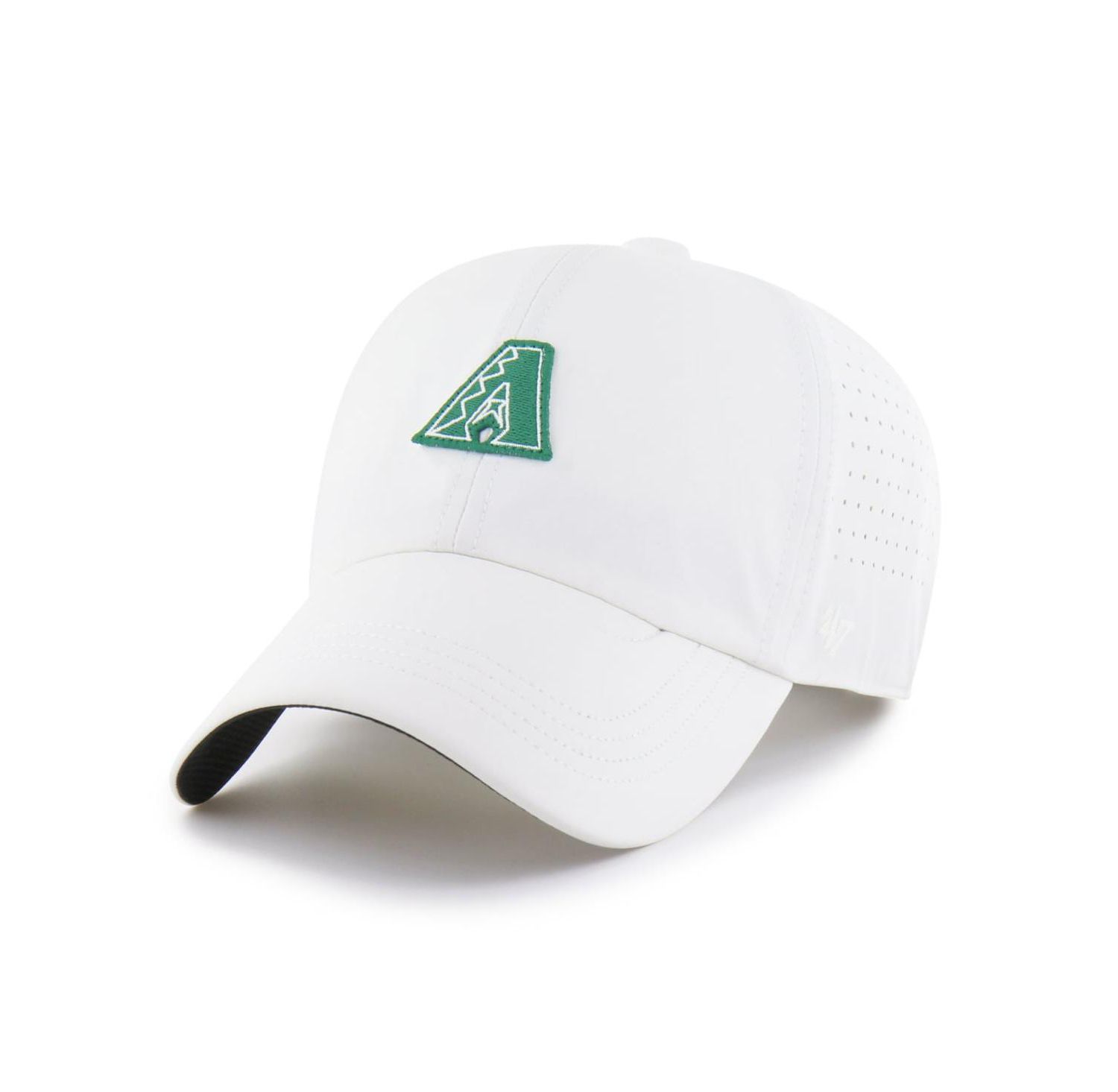 Men's White Arizona Diamondbacks Elevated Greens Clean Up Adjustable Hat