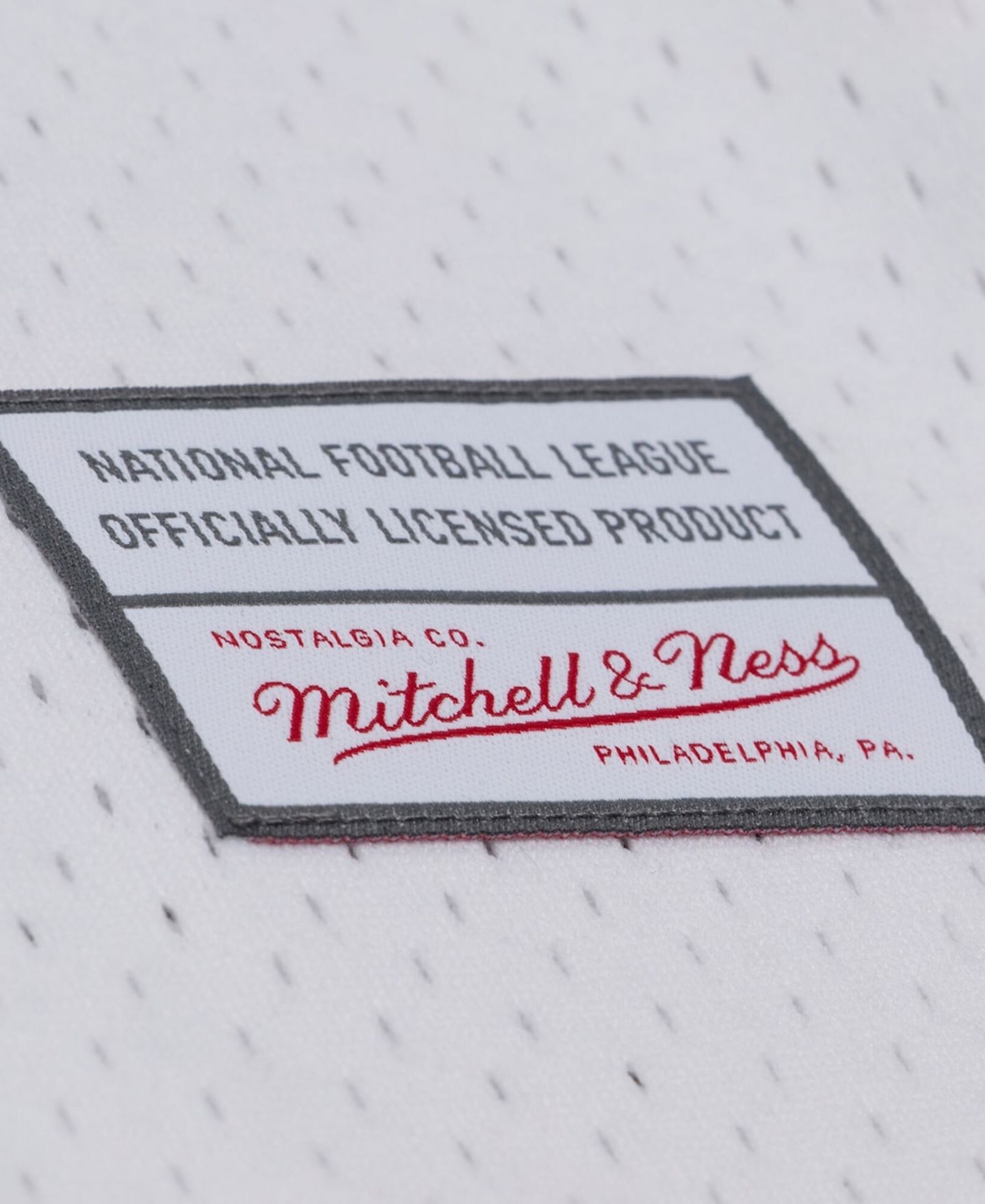 Мужской топ Mitchell & Ness White Miami Dolphins Monochrome Mesh Full-Button Baseball Jersey — фото 3