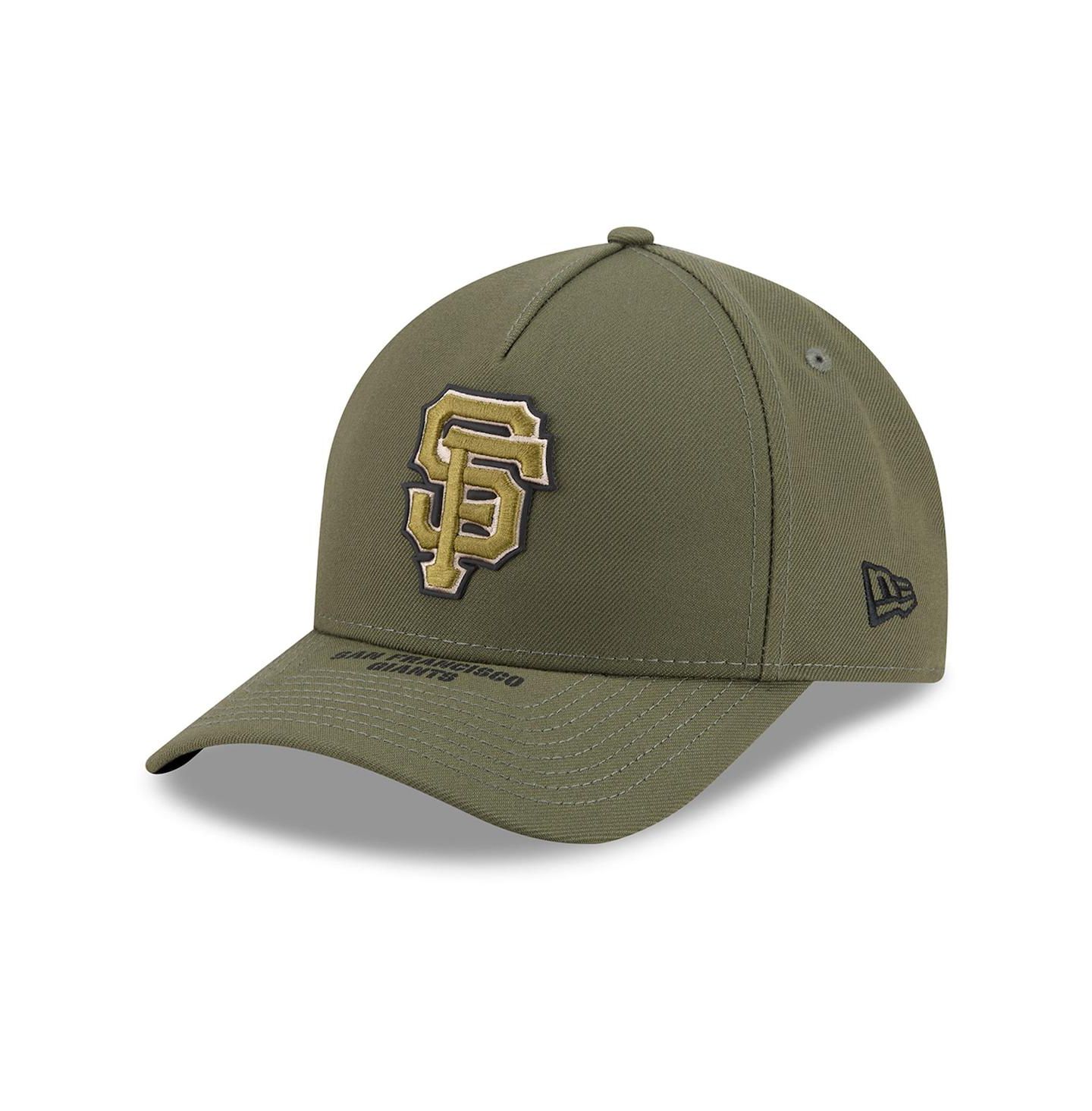 Детская кепка New Era Olive San Francisco Giants 2026 Armed Forces Day 9FORTY M-Crown Adjustable Hat — фото 4