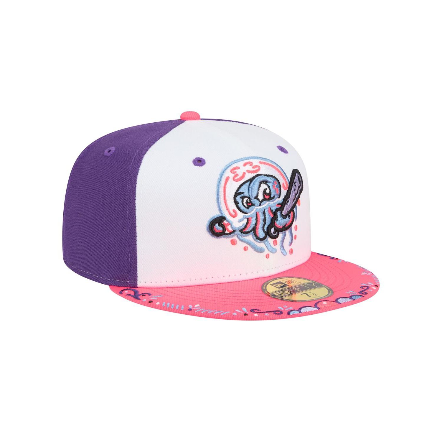 Men's White/Pink Jersey Shore BlueClaws 2026 Copa De La Diversion 59FIFTY Fitted Hat