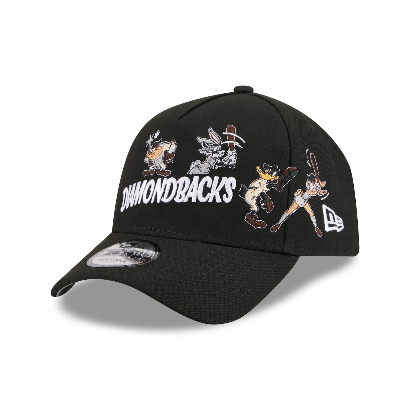 Детская кепка New Era Black Arizona Diamondbacks Looney Tunes A-Frame 9FORTY Adjustable Hat — фото 3