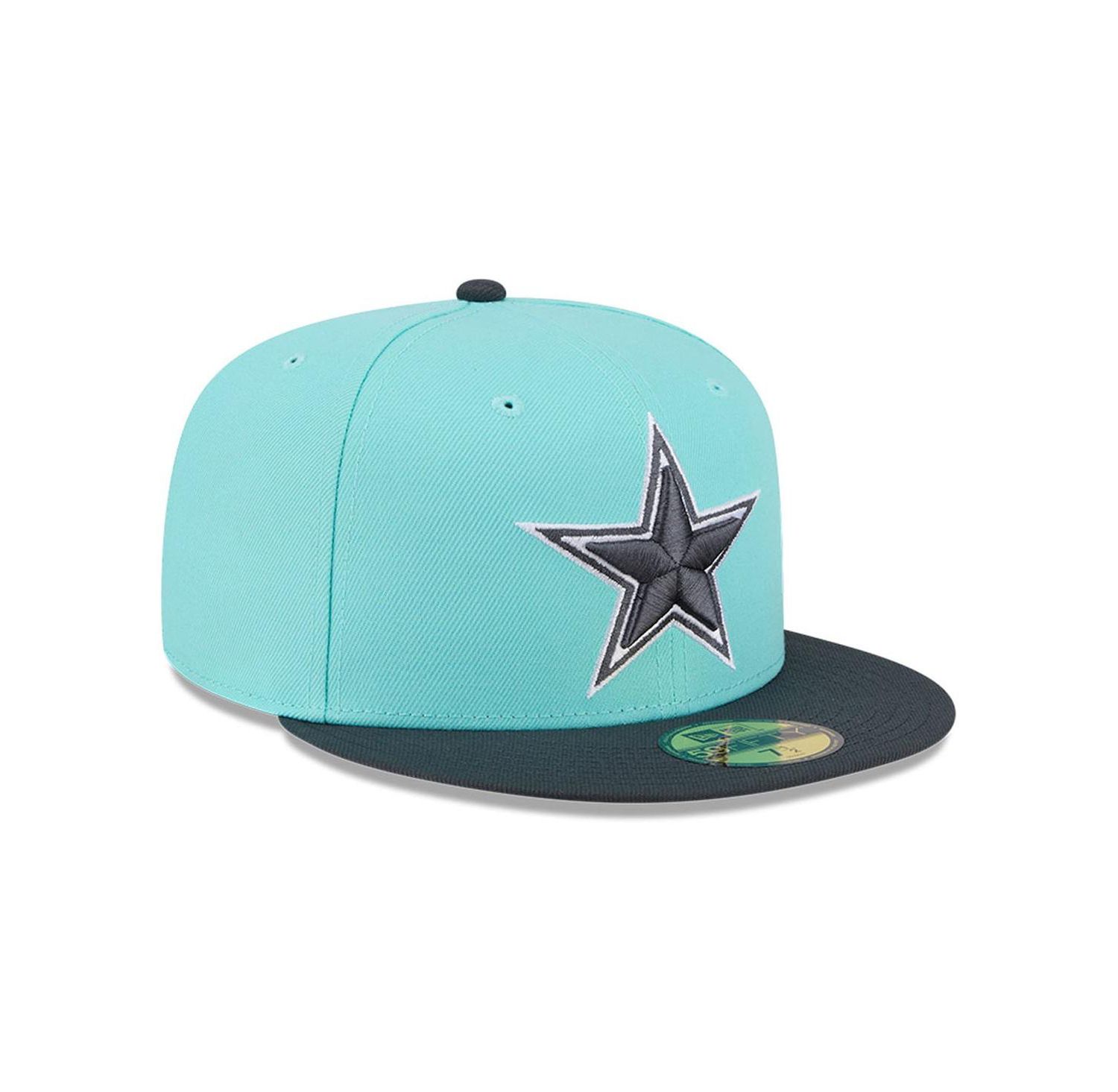 Men's Light Blue/Navy Dallas Cowboys Two-Tone Color Pack 59FIFTY Fitted Hat