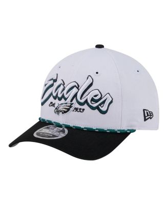 Men's White Philadelphia Eagles Team Loyal A-Frame 9FORTY Adjustable Hat